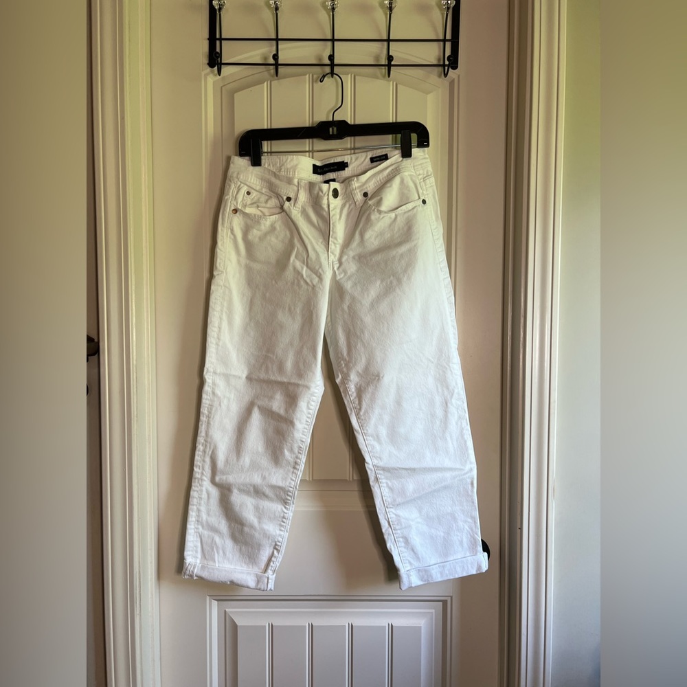 Calvin Klein Skinny Crop Women’s White Jeans Size 10